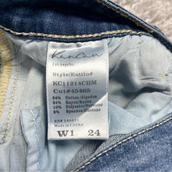 Kancan Jeans Womens 24 Jenna Midrise Ankle Skinny Style KC11214CHM Classic Basic - Picture 3 of 4